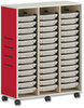 A Picture of product HON-HFMBIN3 HON® Flagship® Storage Bins 3 Sections, 12.75" x 16" 3", Translucent White