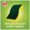 A Picture of product MMM-426 Scotch-Brite® Heavy-Duty Scrub Sponge 4.5 x 2.7, 0.6" Thick, Yellow/Green, 6/Pack