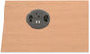A Picture of product HON-HGRMTUSB2 HON® USB AC Power Hub Grommet, 3" Diameter, Black