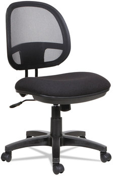 Alera® Interval Series Swivel/Tilt Mesh Chair Supports Up to 275 lb, 18.3" 23.42" Seat Height, Black