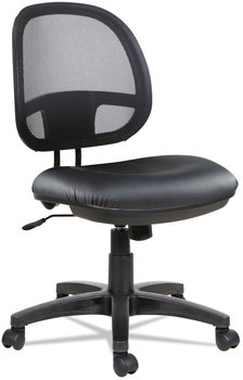 Alera® Interval Series Swivel/Tilt Mesh Chair Supports Up to 275 lb, 18.3" 23.42" Seat Height, Black