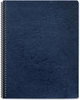 A Picture of product FEL-52136 Fellowes® Expressions™ Classic Grain Texture Presentation Covers for Binding Systems Navy, 11.25 x 8.75, Unpunched, 200/Pack