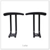 A Picture of product ALE-IN49AKB10B Alera® Optional Fixed Height T-Arms for Essentia and Interval Series Chairs, Black, 2/Set