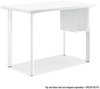 A Picture of product HON-HLCPL29USPJW HON® Coze Writing Desk Post Legs with U-Storage Compartment 5.75" x 28", Designer White, 4 Legs/Set