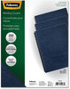 A Picture of product FEL-52136 Fellowes® Expressions™ Classic Grain Texture Presentation Covers for Binding Systems Navy, 11.25 x 8.75, Unpunched, 200/Pack
