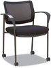 A Picture of product ALE-IV4314A Alera® IV Series Guest Chairs Mesh-Back Fabric-Seat 25.19" x 23.62" 32.28", Black Seat, Back, Base, 2/Carton