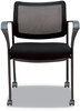 A Picture of product ALE-IV4314A Alera® IV Series Guest Chairs Mesh-Back Fabric-Seat 25.19" x 23.62" 32.28", Black Seat, Back, Base, 2/Carton