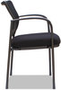 A Picture of product ALE-IV4314A Alera® IV Series Guest Chairs Mesh-Back Fabric-Seat 25.19" x 23.62" 32.28", Black Seat, Back, Base, 2/Carton