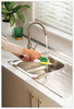 A Picture of product MMM-48112 Scotch-Brite® Soap-Dispensing Dishwand Sponge Refills 2.9 x 2.2, Green, 2/Pack