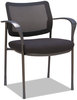 A Picture of product ALE-IV4314A Alera® IV Series Guest Chairs Mesh-Back Fabric-Seat 25.19" x 23.62" 32.28", Black Seat, Back, Base, 2/Carton