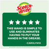 A Picture of product MMM-48112 Scotch-Brite® Soap-Dispensing Dishwand Sponge Refills 2.9 x 2.2, Green, 2/Pack