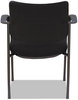 A Picture of product ALE-IV4317A Alera® IV Series Guest Chairs Fabric Back/Seat 24.8" x 22.83" 32.28", Black Seat, Back, Base, 2/Carton