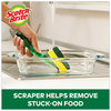 A Picture of product MMM-48112 Scotch-Brite® Soap-Dispensing Dishwand Sponge Refills 2.9 x 2.2, Green, 2/Pack