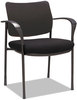 A Picture of product ALE-IV4317A Alera® IV Series Guest Chairs Fabric Back/Seat 24.8" x 22.83" 32.28", Black Seat, Back, Base, 2/Carton