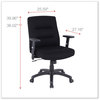 A Picture of product ALE-KS4010 Alera® Kësson Series Petite Office Chair Kesson Supports Up to 300 lb, 17.71" 21.65" Seat Height, Black
