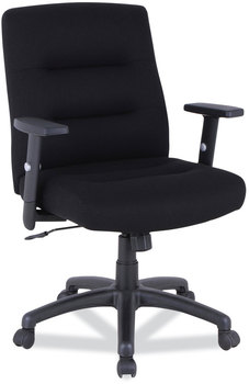 Alera® Kësson Series Petite Office Chair Kesson Supports Up to 300 lb, 17.71" 21.65" Seat Height, Black