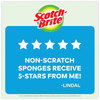 A Picture of product MMM-526 Scotch-Brite® Non-Scratch Multi-Purpose Scrub Sponge 4.4 x 2.6, 0.8" Thick, Blue, 6/Pack