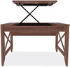 A Picture of product ALE-LD4824WA Alera® Sit-to-Stand Table Desk 47.25" x 23.63" 29.5" to 43.75", Modern Walnut