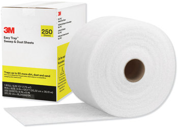 3M™ Easy Trap™ Duster Sweep & Dust Sheets 8" x 125 ft, White, 250 Sheet Roll