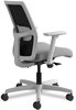 A Picture of product HON-I2L1IMLC22IK HON® Ignition® 2.0 4-Way Stretch Low-Back Mesh Task Chair Supports Up to 300 lb, Frost Seat, Charcoal Back, Titanium Base