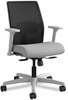 A Picture of product HON-I2L1IMLC22IK HON® Ignition® 2.0 4-Way Stretch Low-Back Mesh Task Chair Supports Up to 300 lb, Frost Seat, Charcoal Back, Titanium Base