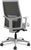 A Picture of product HON-I2M2ACC22AIK HON® Ignition® 2.0 4-Way Stretch Mid-Back Mesh Task Chair Supports Up to 300 lb, Frost Seat, Charcoal Back, Titanium Base