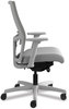 A Picture of product HON-I2M2ACC22AIK HON® Ignition® 2.0 4-Way Stretch Mid-Back Mesh Task Chair Supports Up to 300 lb, Frost Seat, Charcoal Back, Titanium Base