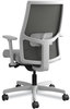 A Picture of product HON-I2M2ACC22AIK HON® Ignition® 2.0 4-Way Stretch Mid-Back Mesh Task Chair Supports Up to 300 lb, Frost Seat, Charcoal Back, Titanium Base