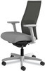 A Picture of product HON-I2M2ACC22AIK HON® Ignition® 2.0 4-Way Stretch Mid-Back Mesh Task Chair Supports Up to 300 lb, Frost Seat, Charcoal Back, Titanium Base