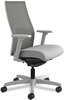 A Picture of product HON-I2M2ACC22AIK HON® Ignition® 2.0 4-Way Stretch Mid-Back Mesh Task Chair Supports Up to 300 lb, Frost Seat, Charcoal Back, Titanium Base