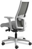 A Picture of product HON-I2M2ACC22AIK HON® Ignition® 2.0 4-Way Stretch Mid-Back Mesh Task Chair Supports Up to 300 lb, Frost Seat, Charcoal Back, Titanium Base