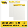 A Picture of product MMM-559 Post-it® Easel Pads Super Sticky Self-Stick Vertical-Orientation Unruled, 25 x 30, White, Sheets, 2/Carton