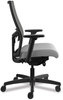 A Picture of product HON-I2M2ACC22ATK HON® Ignition® 2.0 4-Way Stretch Mid-Back Mesh Task Chair Supports 300 lb, 17" to 21" Seat, Frost Charcoal Back, Black Base