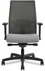 A Picture of product HON-I2M2ACC22ATK HON® Ignition® 2.0 4-Way Stretch Mid-Back Mesh Task Chair Supports 300 lb, 17" to 21" Seat, Frost Charcoal Back, Black Base