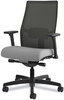 A Picture of product HON-I2M2ACC22ATK HON® Ignition® 2.0 4-Way Stretch Mid-Back Mesh Task Chair Supports 300 lb, 17" to 21" Seat, Frost Charcoal Back, Black Base