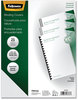 A Picture of product FEL-5224301 Fellowes® Futura™ Presentation Covers for Binding Systems Frost, 11 x 8.5, Unpunched, 25/Pack