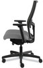 A Picture of product HON-I2M2ACC22ATK HON® Ignition® 2.0 4-Way Stretch Mid-Back Mesh Task Chair Supports 300 lb, 17" to 21" Seat, Frost Charcoal Back, Black Base