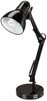 Alera® Architect Desk Lamp Adjustable Arm, 6.75w x 11.5d 22h, Black