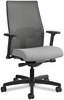 A Picture of product HON-I2M2ACC22ATK HON® Ignition® 2.0 4-Way Stretch Mid-Back Mesh Task Chair Supports 300 lb, 17" to 21" Seat, Frost Charcoal Back, Black Base