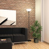 A Picture of product ALE-LMPF72B Alera® Floor Lamp 71" High, Translucent Plastic Shade, 11.25w x 11.25d 71h, Matte Black