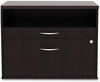 A Picture of product ALE-LS583020ES Alera® Open Office Desk Series Low File Cabinet Credenza 2-Drawer: Pencil/File,Legal/Letter,1 Shelf,Espresso,29.5x19.13x22.88