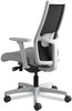 A Picture of product HON-I2M2AMC22AIK HON® Ignition® 2.0 4-Way Stretch Mid-Back Mesh Task Chair Adjustable Lumbar Support, Frost Seat, Black Back, Titanium Base