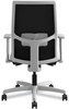 A Picture of product HON-I2M2AMC22AIK HON® Ignition® 2.0 4-Way Stretch Mid-Back Mesh Task Chair Adjustable Lumbar Support, Frost Seat, Black Back, Titanium Base