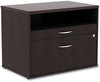 A Picture of product ALE-LS583020ES Alera® Open Office Desk Series Low File Cabinet Credenza 2-Drawer: Pencil/File,Legal/Letter,1 Shelf,Espresso,29.5x19.13x22.88