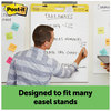 A Picture of product MMM-559RPVAD6 Post-it® Easel Pads Super Sticky Self-Stick Vertical-Orientation Pad Value Pack, Green Headband, Unruled, 25 x 30, White, Sheets, 6/Carton