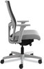 A Picture of product HON-I2M2AMC22AIK HON® Ignition® 2.0 4-Way Stretch Mid-Back Mesh Task Chair Adjustable Lumbar Support, Frost Seat, Black Back, Titanium Base