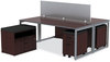 A Picture of product ALE-LS583020MY Alera® Open Office Desk Series Low File Cabinet Credenza 2-Drawer: Pencil/File,Legal/Letter,1 Shelf,Mahogany,29.5x19.13x22.88