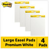 A Picture of product MMM-559VAD Post-it® Easel Pads Super Sticky Self-Stick Vertical-Orientation Pad Value Pack, Unruled, 25 x 30, White, Sheets, 4/Carton