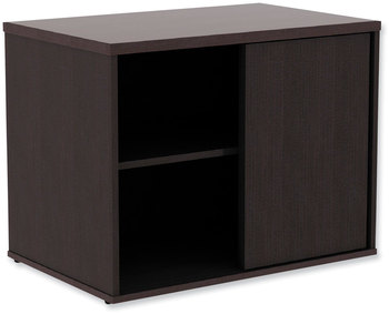 Alera® Open Office Desk Series Low Storage Cabinet Credenza Cab Cred, 29.5w x 19.13d 22.78h, Espresso