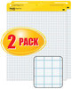 A Picture of product MMM-560 Post-it® Easel Pads Super Sticky Self-Stick Vertical-Orientation Quadrille Rule (1 sq/in), 25 x 30, White, Sheets, 2/Carton
